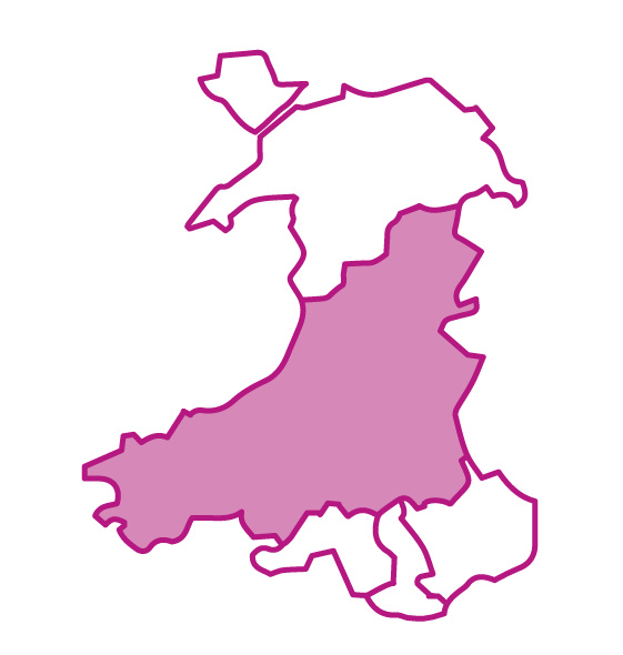 Mid and West Wales region